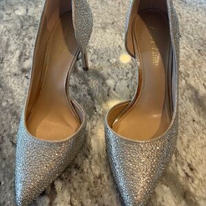 ESSEX LANE SILVER RHINESTONE HEELS
